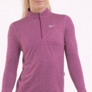 Nike Dry Fir Running Shirt/Jacket with  3/4 zip Size XS